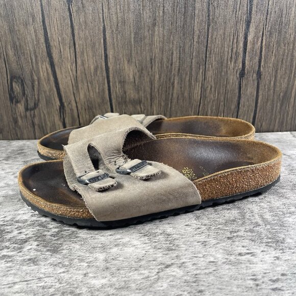 Birkenstock Zurich Size EU 36 US Women’s 5 Color Taupe Upper Leather - Picture 3 of 9